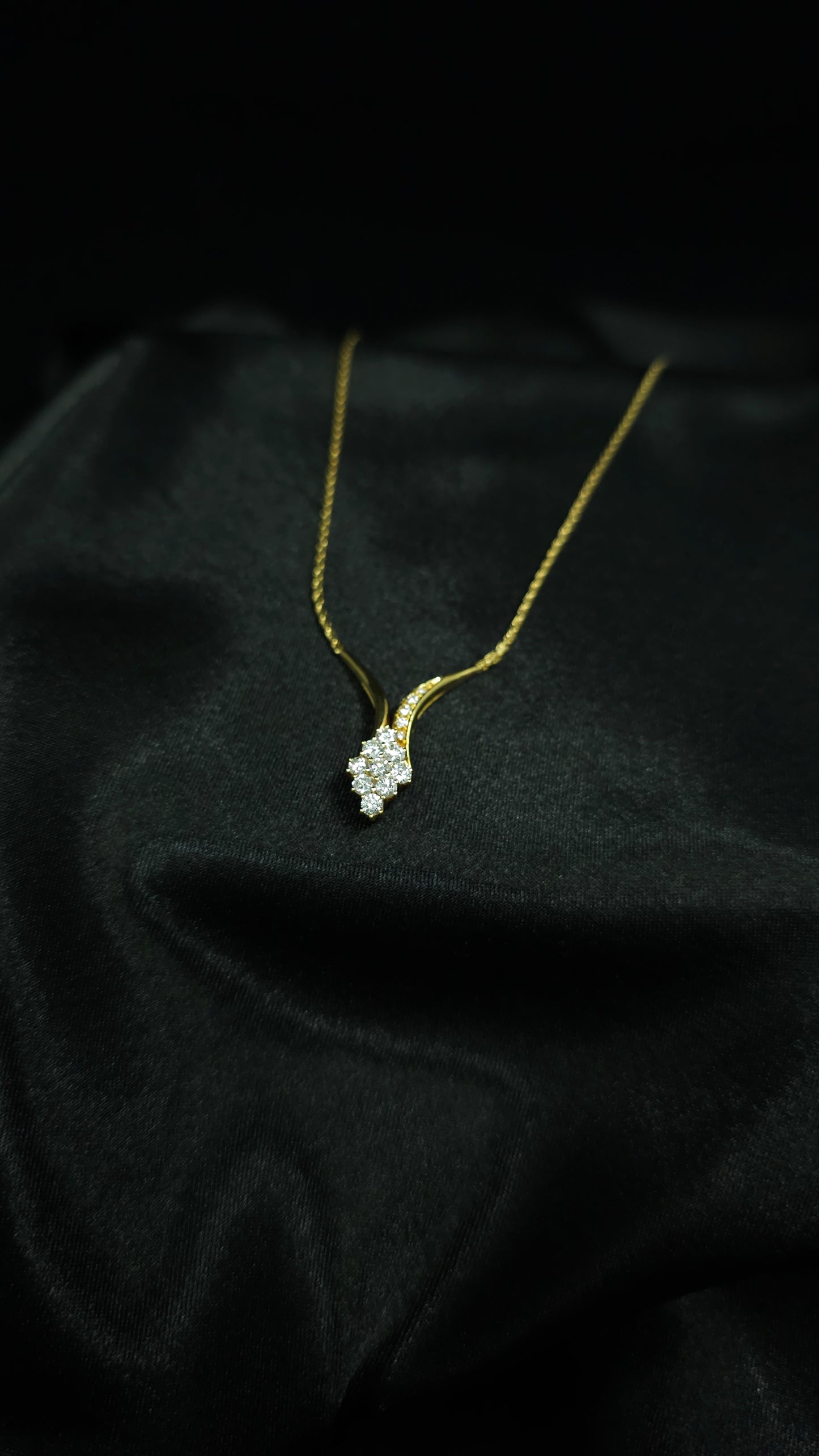 Vintage Collier mit Diamanten